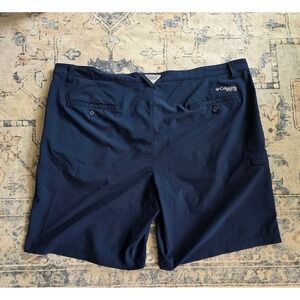 Columbia PFG Mens Size 46 10" Inseam Navy Blue Grander Marlin II Offshore Shorts